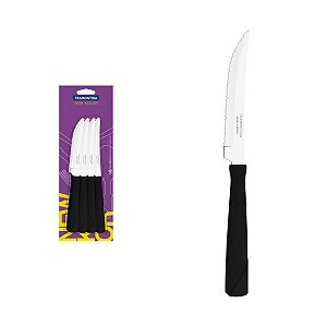 Facas Churrasco Inox 12Pc New Ko Preto Tramontina 23160904