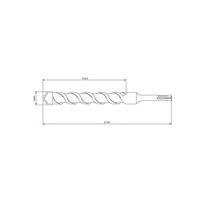 Broca Sds Plus 20X130X210Mm 43148143
