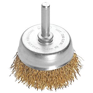Escova Tipo Copo Arame Ondulado Com Haste 2X1/4'' 45007102
