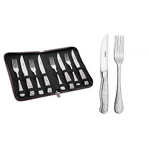 Jogo Churrasco Garfo Faca Classic Estojo Tramontina 66928567