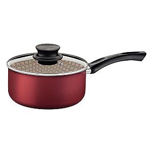 Panela Tampa Vidro 22Cm Paris Vermelha 4L Tramont 20525722