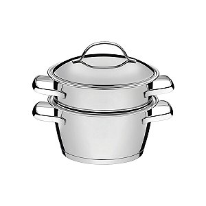 Panela Cuscuz Cuscuzeira Inox Allegra 16cm Tramonti 65650050