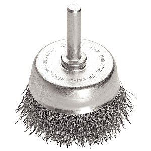 Escova Tipo Copo Arame Ondulado Haste 2X1/4'' Tra 42598102