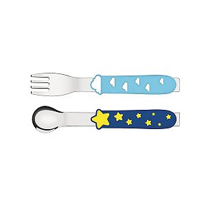 Garfo Faca Talher Bebe Infantil Cielito Tramontina 66974030