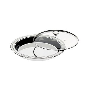 Prato Fund Tigela Inox Ciclo Tampa Vidro Tramontina 61528304