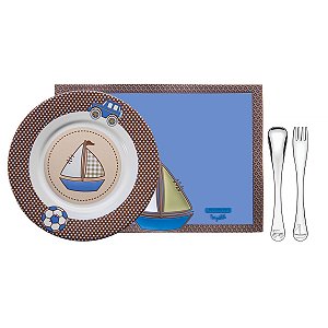 Toalha Prato Talher Infantil Bebe Le Petit Tramonti 64250680