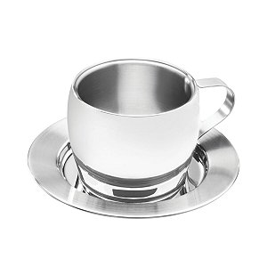 Servir Chá Inox Pires Xícara Continental Tramontina 64430911