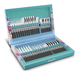 Faqueiro Talher Inox 38 Pçs Preto Amalfi Tramontina 23499673