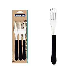 Conjunto Garfos De Mesa 3 Peças Leme Tramontina 23182300