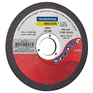 Disco De Corte 4.1/2" Para Aços E Metais Tramontin 42591004