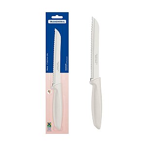 Faca Pão Plenus Inox Off White 7" 23422137