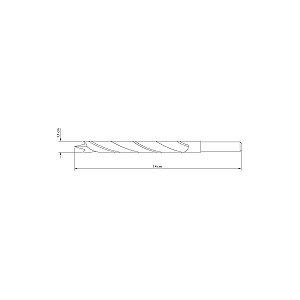 Broca Para Madeira 11X140 Mm 7/16" Em Aço Especial 43143111