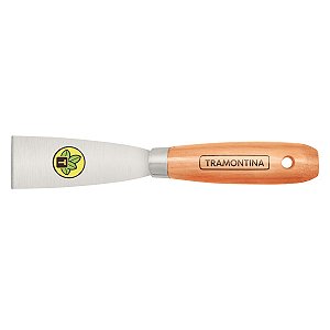 Espátula Rígida 4 Cm Com Cabo Madeira 77394045