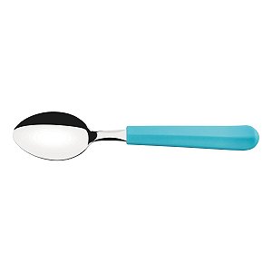 Colher Para Chá E Sobremesa Tulum Inox Turquesa 23276410