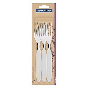 Conjunto Garfos Mesa Ipanema Inox Branco 3 Peças 23362380