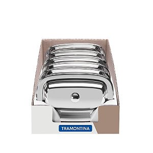 Manteigueira Com Tampa Aço Inox Service Tramontina 61424005