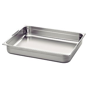 Cuba Inox 2/1 Com Alças Móveis - Profundidade 100Mm 61060100