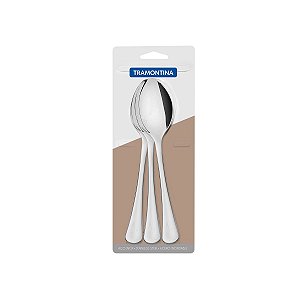 Conjunto Colheres De Mesa Havana Aço Inox 3 Pç. 66945011