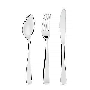 Faqueiro Facas Mesa Forjadas 101Pç Pacific Prata 66962410