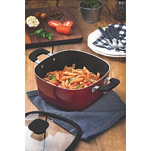 Cacarola Aluminio 24Cm Refinatta Vermelho Tramontin 20913724