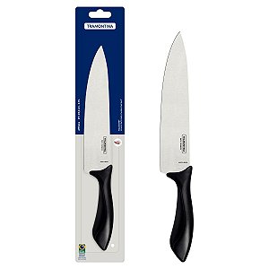 Faca Chef Inox 8 Affilata Preto Tramontina 23654108