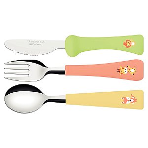 Jogo Inox 3Pc Baby Friends Mis Tramontina 23797906