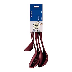 Jogo Utensilio Nylon 5Pc Abilit Vermelho Tramontina 25199707