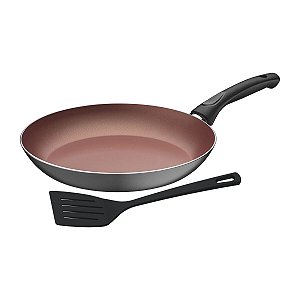 Frigideira 28Cm Espátula Vermont Grafite Tramonti 27806016