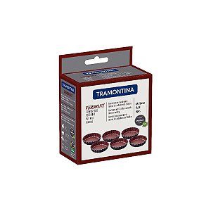 Jogo Mini Form Aluminio 6Pc Vermont Grafite Tramont 27899039