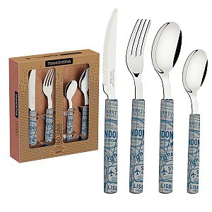 Faqueiro Inox 16Pc Bliss Cinza Tramontina 29899128