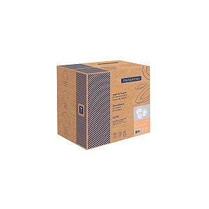 Jogo Pratos 12 Pcs Leonora Porcelana Tramontina 96010285