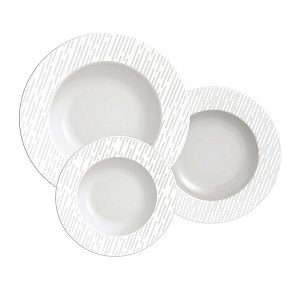 Jogo Pratos 12 Pcs Marie Porcelana Tramontina 96011685