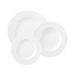 Jogo Pratos 18 Pcs Ingrid Porcelana Tramontina 96011886