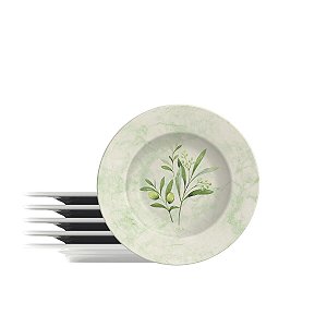Kit Prato Sobremesa 21Cm 6Pcs Oliva Tramontina 96950011