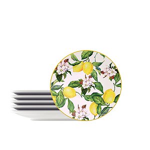 Kit Prato Sobremesa 21Cm 6Pcs Carmen Tramontina 96950023
