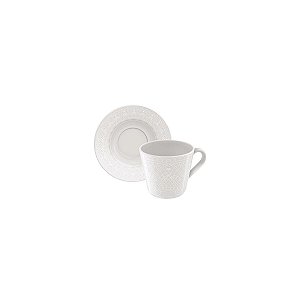Kit Xicara Cha 185 Ml Alicia Porcelana Tramontina 96950069