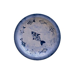 Prato Sobremesa 21Cm Peixes Porcelana Tramontina 96980001
