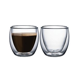 Xicaras P/ Cafe Em Vidro 2Pcs Tramontina 64760400