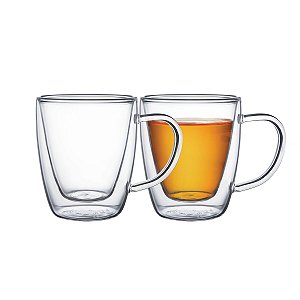 Xicaras P/ Cha Em Vidro 2Pcs Tramontina 64760410