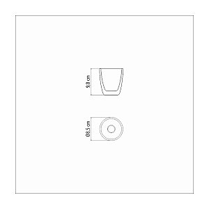 Xicaras P/ Cha Cafe Em Vidro 2Pcs Tramontina 64760420