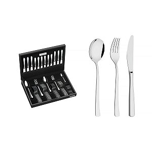 Faqueiro Aco Inox 42Pc Berlin Brilho Tramontina 66934204