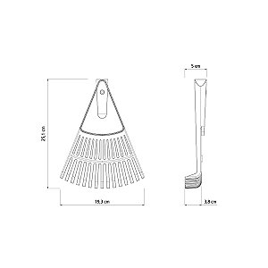 Vassoura Jardim Plastica 15D S/Cabo Tramontina 77850154