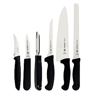 Kit Chef 7Pc Profissional Preto Tramontina 24699033