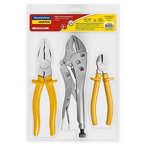 Kit Ferramentas Alicate Pressão 3 Pcs Tramontina 43409109