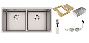 Cuba Inox Quadrum 89X46 2C 40 Acessórios Tramontina 94008173