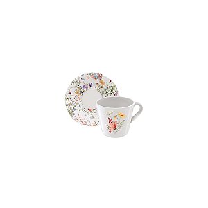 Kit Xicara Cha 185Ml Ana Clara Porcelana Tramontina 96950084