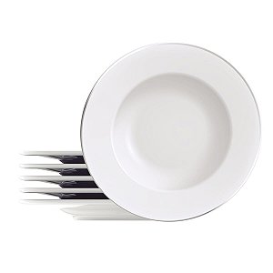 Kit Prato Raso 28Cm 6Pcs Joana Porcelana Tramontina 96950095