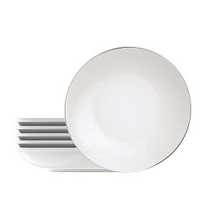 Kit Prato Raso 28Cm 6Pcs Atena Porcelana Tramontina 96950098