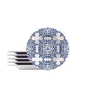 Kit Prato Sobremesa 21Cm 6Pcs Algarve Tramontina 96950106