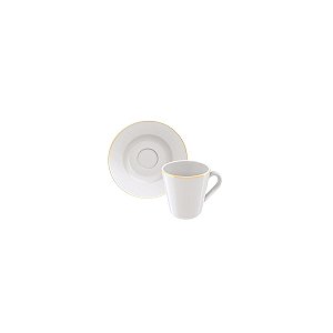 Kit Xicara Cafe 70 Ml Elisa Porcelana Tramontina 96950119